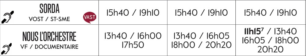 extrait du programme du cinéma le Comeodia